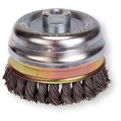 Brosse rotative Ø 100 , fils 0,8 mm type cloche filetage M14
